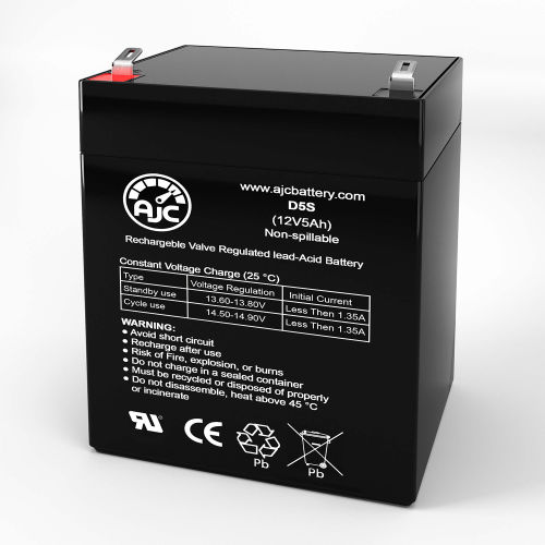 AJC® APC SmartUPS RM Series SUA3000R2X145 UPS Replacement Battery 5Ah, 12V, F1