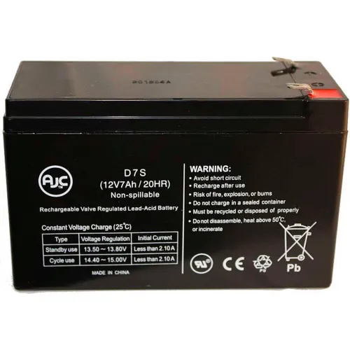 Ajc® Universal Power 12 Volt 7 Ah Ub1270 12v 7ah Alarm Battery 0234