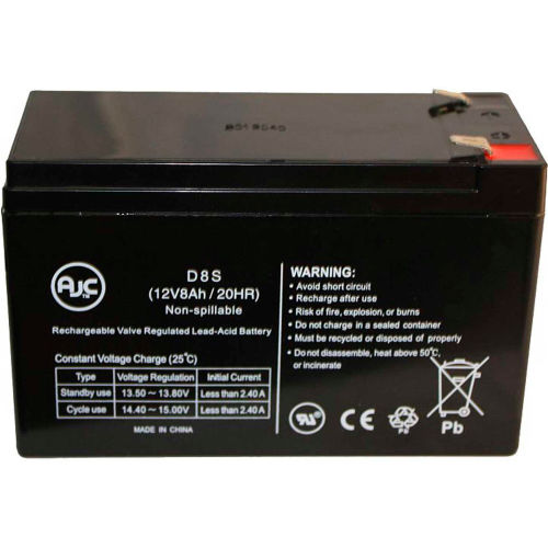 AJC&#174; BB BP7.5-12-T2, BP7.5-12T2 12V 8Ah UPS Battery