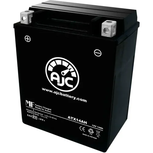 AJC Battery Polaris 600 XCR Se 597CC Snowmobile Battery (1997), 14