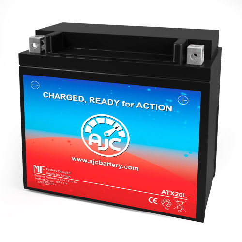 AJC® Chrome 20L-BS Powersports Replacement Battery, 12V, B