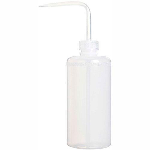 Bel-Art LDPE Wash Bottles 116210016, 500ml, Natural Cap, Narrow Mouth, 12/PK