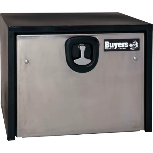 Buyers Steel Underbody Truck Box w/ SS Door - Black 24x24x60 - 1704715