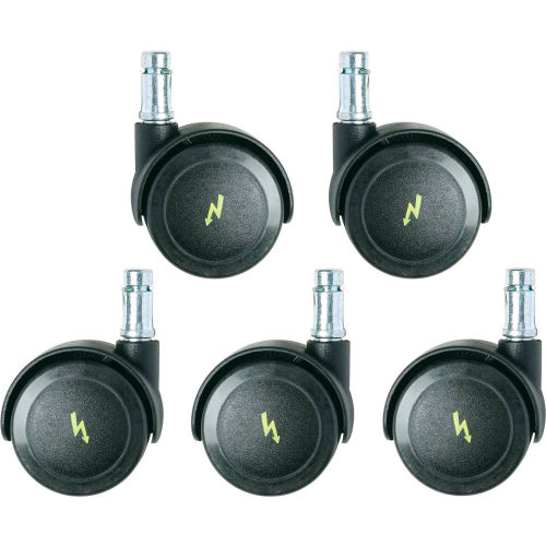 Bevco CARD5S ESD Dual Wheel Hard Floor Casters