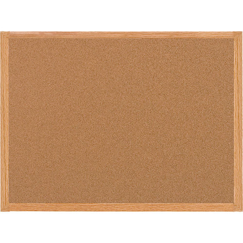 MasterVision Cork Bulletin Board, 48" X 96", Oak MDF Frame