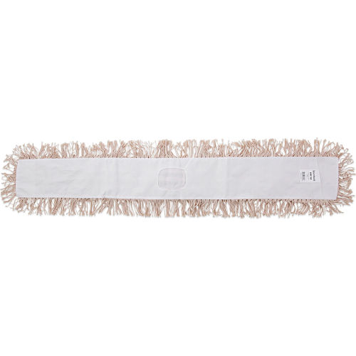 Boardwalk® Industrial Dust Mop Head, Hygrade Cotton, 48" x 5", White