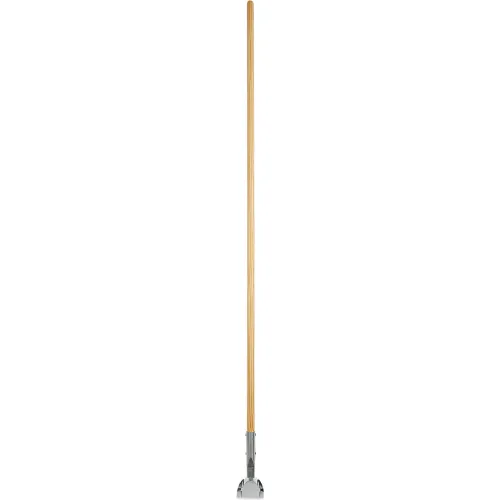 Boardwalk® Clip-On Dust Mop Handle, Lacquered Wood, Swivel Head, 1