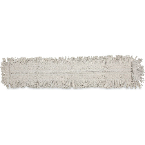 48" x 5" Cotton/Synthetic Fibers Dust Mop Head, White - BWK1648