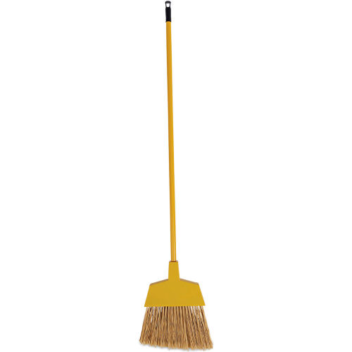 42" Poly Bristle Angler Broom, Yellow 12/Pack - UNS932M