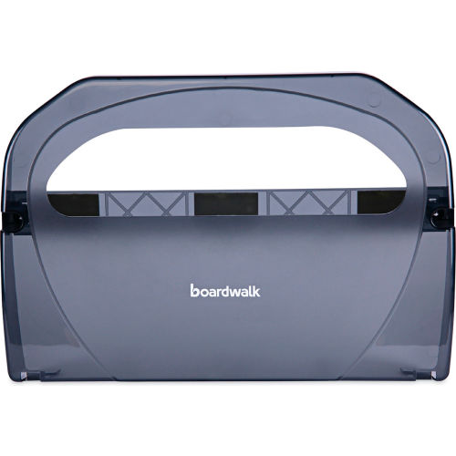 Boardwalk® Toilet Seat Cover Dispenser, 17.25"W x 3.13"D x 11.75"H - Smoke Black