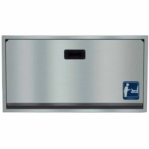 Bradley Baby Changing Station, Recessed Stainless Steel 962000000