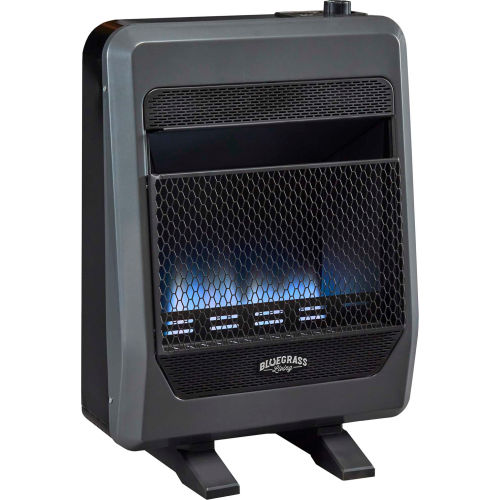 Bluegrass Living Natural Gas Vent Free Blue Flame Gas Space Heater W ...