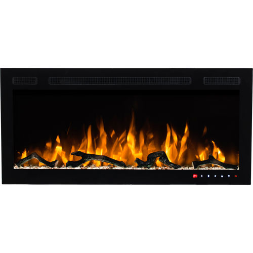 Bluegrass Living Slimline 36" Wall Mount & Recessed Electric Fireplace