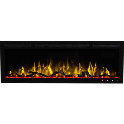 Bluegrass Living Slimline 50&quot; Wall Mount & Recessed Electric Fireplace