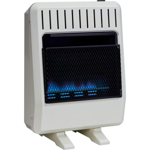 Avenger Dual Fuel Ventless Blue Flame Gas Space Heater w/Blower & Base