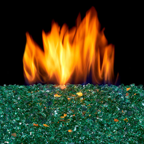 Duluth Forge Vented Fire Glass Burner Kit, 14&quot;, 45000 BTU, Natural Gas, Match Light