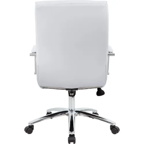 Boss Modern Executive Vinyl Conference Chair White