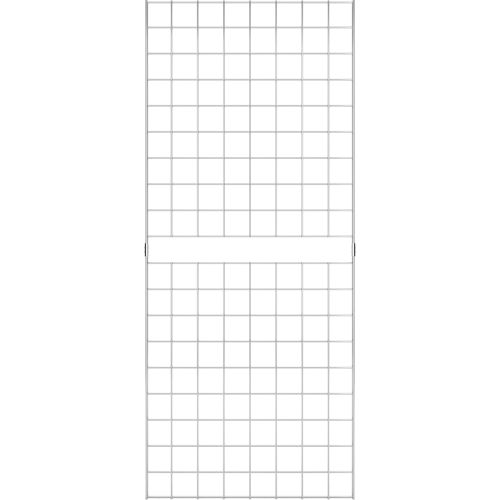 2' x 5' - Portable Wire Grid Wall Panel -  Chrome