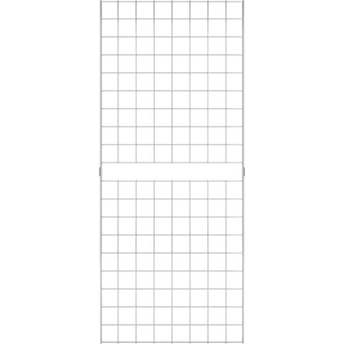 2' x 5' - Portable Wire Grid Wall Panel - Chrome