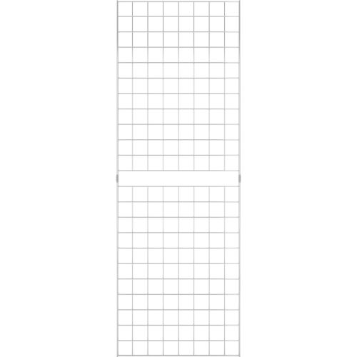 2' x 6' - Portable Wire Grid Wall Panel - Chrome