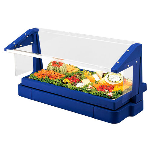 Cambro BBR480186 - Buffet Bar with Sneeze Guard 24 x 48, Navy Blue
