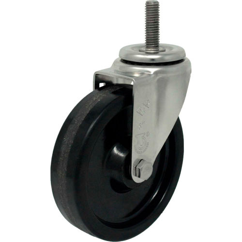 Durable Superior Casters Swivel Stem Caster - 3"Dia. Phenolic with 1-1/2"H Stem