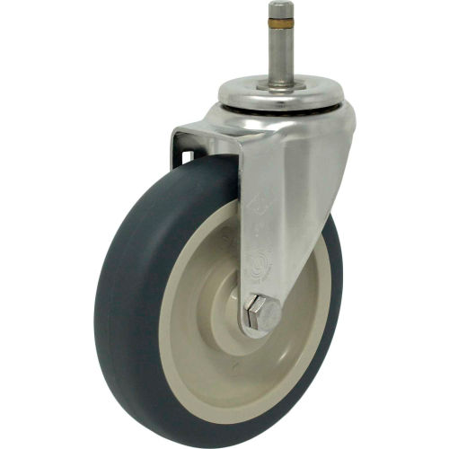 Durable Superior Casters Swivel Stem Caster - 3"Dia. Poly-Pro with 1-3/8"H Stem