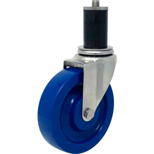 Durable Superior Casters Swivel Expansion Stem Caster - 3"Dia. Duralastomer, Bore