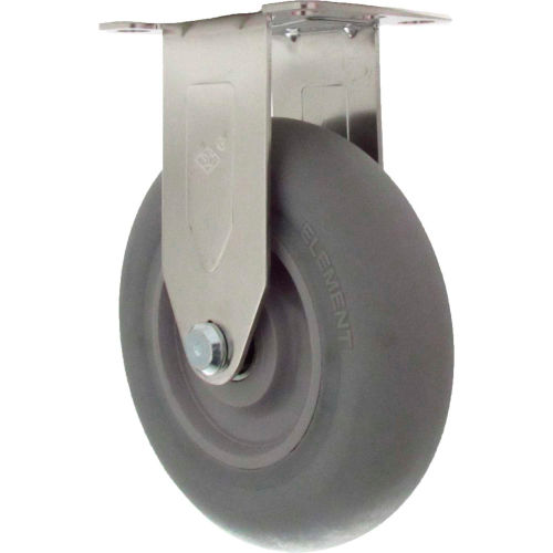 Durable Superior Casters Rigid Top Plate Caster - 3&quot;Dia. Element with No Brake