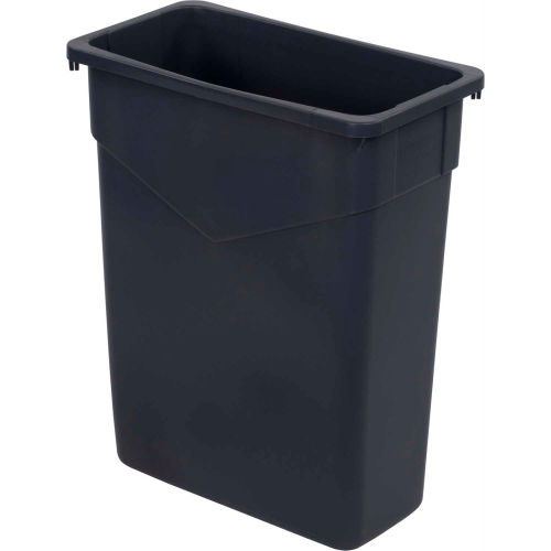 Carlisle TrimLine Rectangle Waste Container 15 Gallon, Gray, - 34201523 - Pkg Qty 4