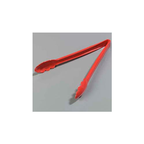 Carlisle 471205 - Carly&#174; Utility Tong 11-3/4&quot;, Red - Pkg Qty 12