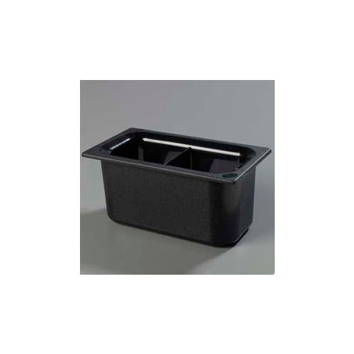 Carlisle CM110303 - Coldmaster® 6" Third-Size Divided Food Pan, Black