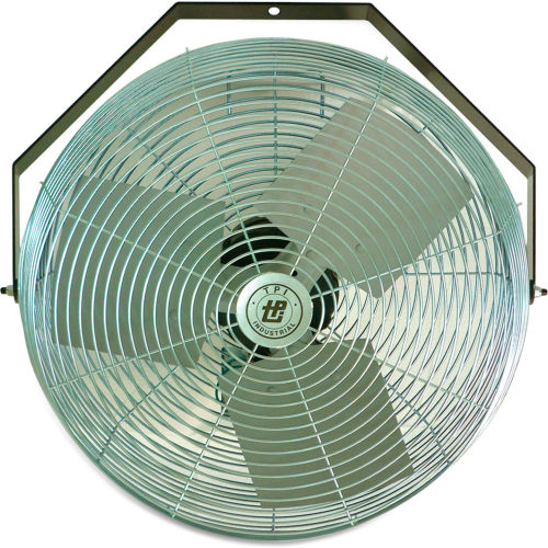 TPI 24" Industrial Workstation Wall Mount Fan, 2,900 CFM, 1/8 HP