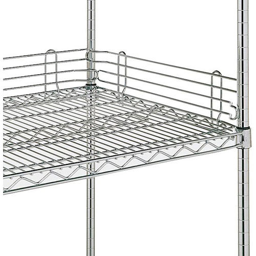 Metro 4"H Side & Back Shelf Ledge for Open Wire Shelving - 24"
