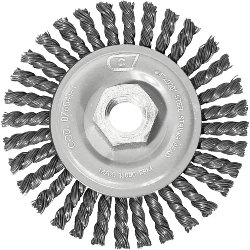 Century Drill 76041 Angle Grinder Wire Wheel 4" Dia. Steel Stringer Bead