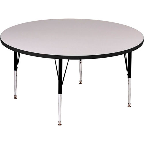 Activity Tables, 48&quot;L x 48&quot;W, Standard Height, Round - Gray Granite
