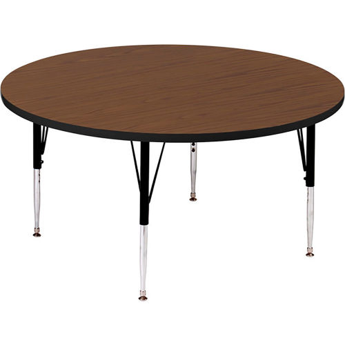 Activity Tables, 42"L x 42"W, Standard Height, Round - Walnut