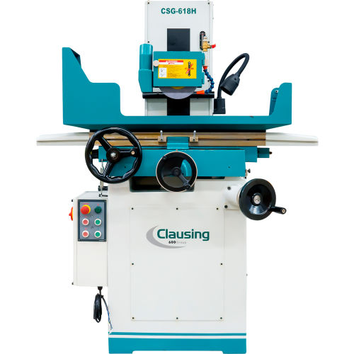 Clausing 6"L x 18"W Manual Surface Grinder With Longitudinal Table Movement, 2 HP, 230, 3 Phase