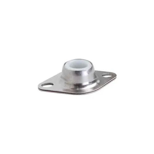 Clesco, Flange Mount UHMWPE Bearing, F2SSUH100, Stainless Steel