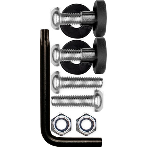 Cruiser Accessories Locking Fasteners License Plate Frame Hardware, Stainless Steel - 81430