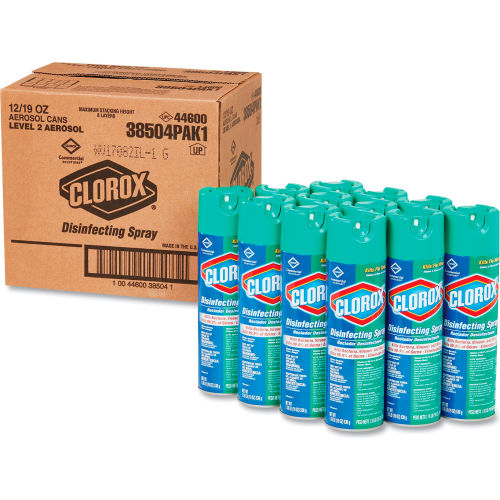 Clorox® Disinfecting Spray Fresh Scent 19 Oz Aerosol Spray 12 Canscase 38504 0260