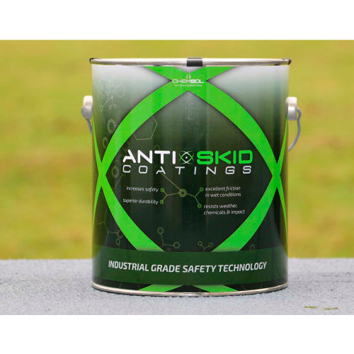 Chemsol 2500 Nonslip Coating, Extremely Durable Antislip Paint, 1/2 Gal. Light Gray - 2500-LG-HG