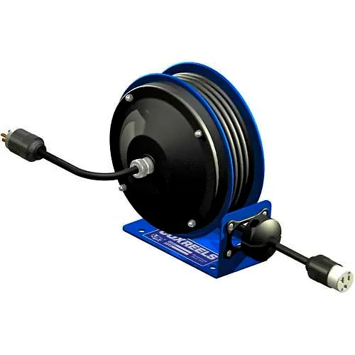 Coxreels PC10-3016-A Compact Efficient Heavy Duty Power Cord Reel w A  Single Industrial recept