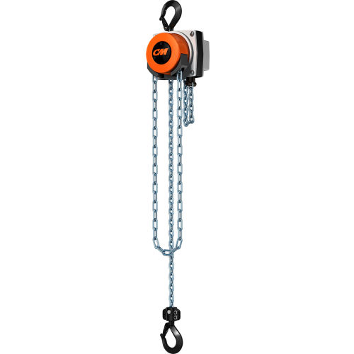 CM Hurricane 360° Hand Chain Hoist, 2 Ton, 10 Ft. Lift