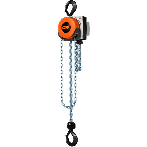 CM Hurricane 360° Hand Chain Hoist, 2 Ton, 20 Ft. Lift