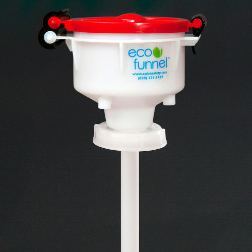 ECO Funnel® EF-4-FS70 4" ECO Funnel with 70mm Cap Adapter, Red Lid