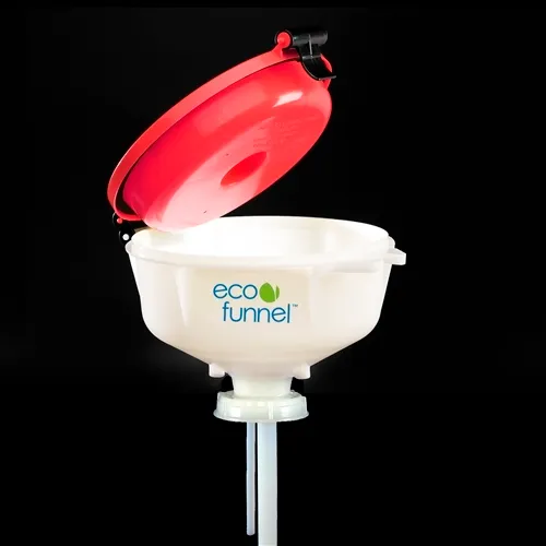 ECO Funnel® 8" ECO Funnel With 70mm Cap Adapter, Red Lid