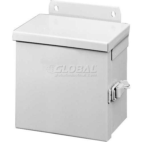 Hoffman A24R208HCR, Hinged Cover, Medium, Type 3R, 24.00X20.00X8.00, Galvanized/Paint