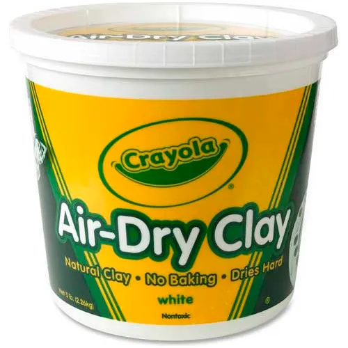 Crayola 57-0017 Non Toxic Air Dry Clay Natural White Modeling Clay 5Lb  Bucket