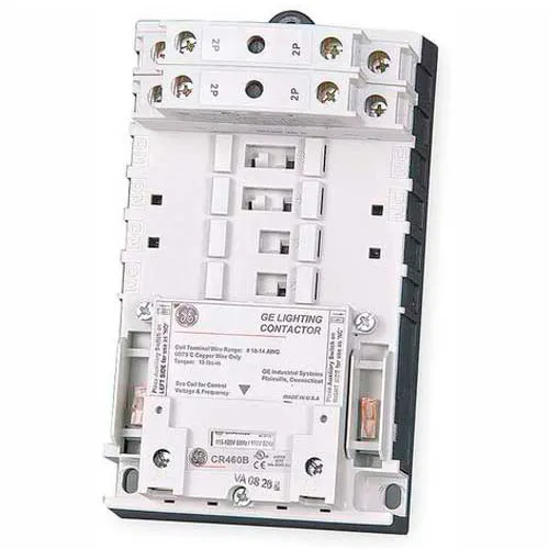 GE CR463L11ANA Lighting Contactor Panel w/Enclosure Type Open, 30A, 2 pole (1)NO (1)NC, 277V